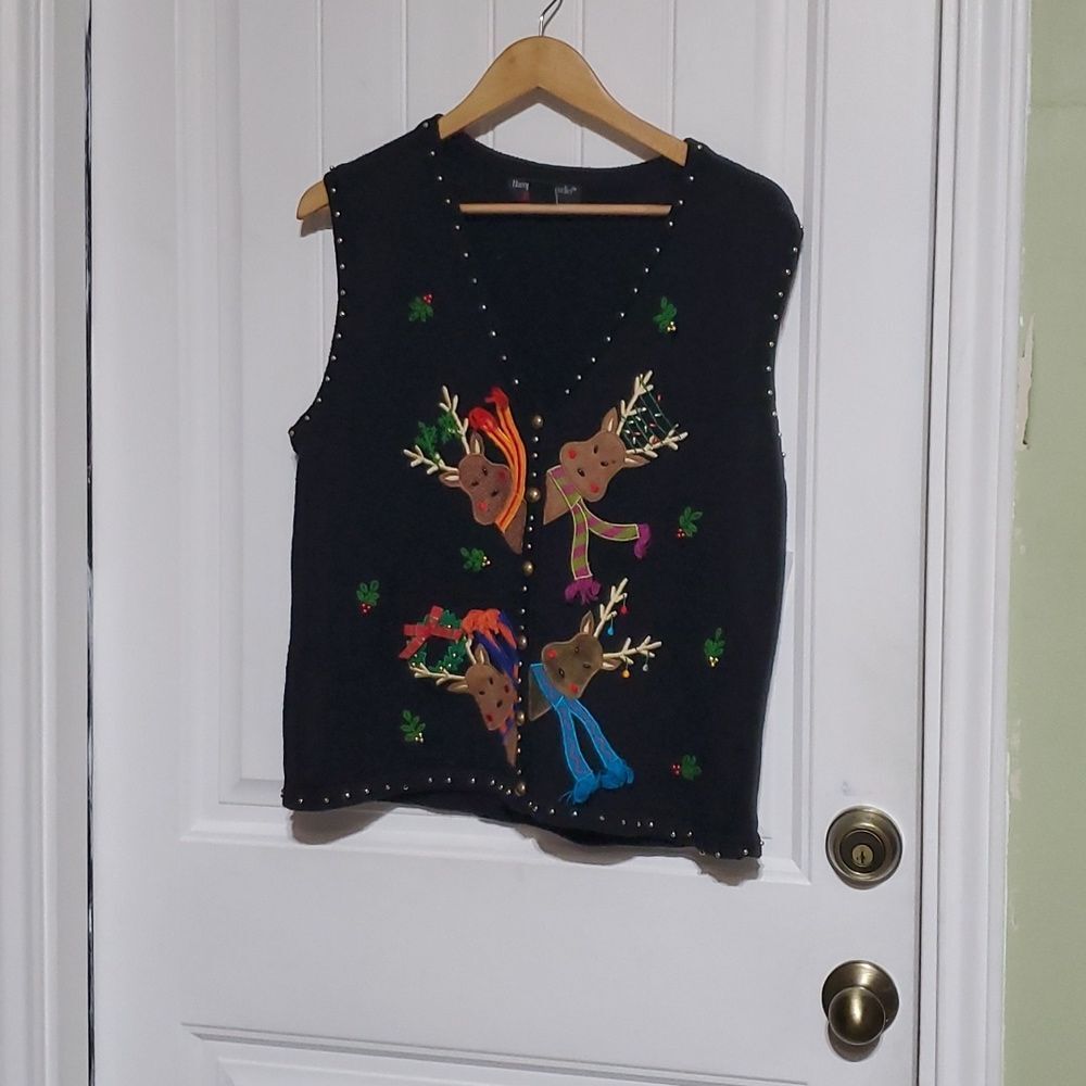 Hampshire Studio SNOW Decorated Half Jersey Size M - Picture 3 of 8
